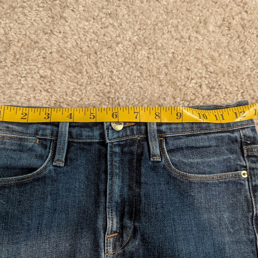 Women's Frame Denim Blue Distressed Skirt Size 24 - Picture 8 of 8